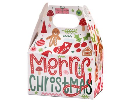 Whimsical Christmas Mini Gable Box 4x2 5x2 5 6 Pack Nashville Wraps