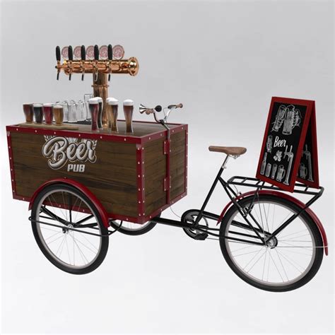 Solid Wood Beer Cart Wine Shop Cart Booth For Sale Beer Cart Beer