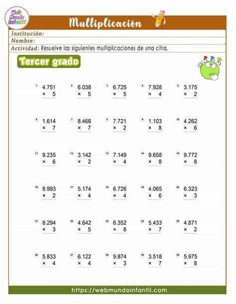 Actividades De Matematica Para Tercer Grado De Primaria Nbkomputer