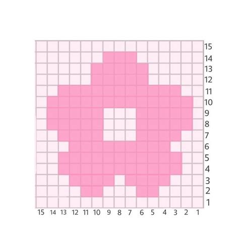 Flower grid for tapestry crochet | Graph crochet, Tapestry crochet ...