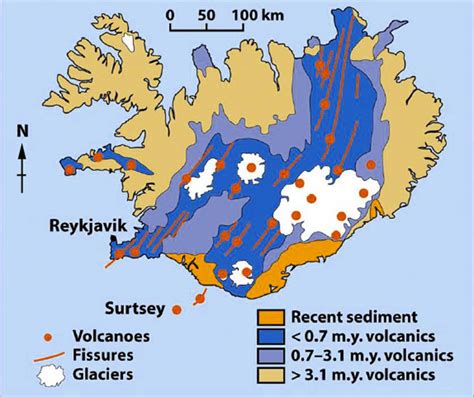 Geological map of Iceland