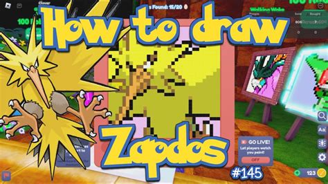 How To Draw Zapdos Starving Artist Roblox Youtube