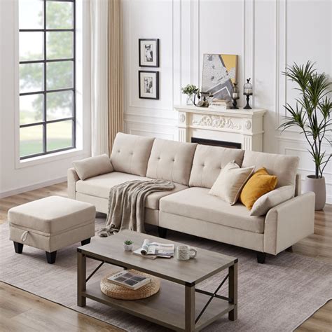 Latitude Run® Linnzi 101'' Upholstered Sectional Sofa With Chaise ...