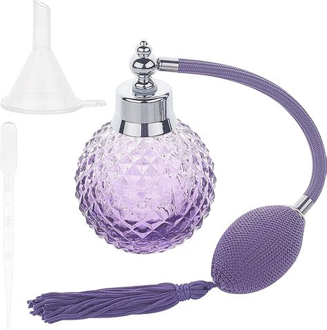 100ml Vintage Refillable Perfume Bottle Purple Crystal Perfume Spray