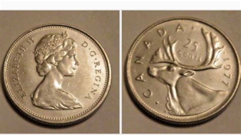 1977 Canada 25 Cents Coin Value Queen Elizabeth Ii Youtube