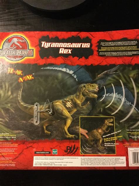 Jurassic Park Iii Re Ak Atak Electronic T Rex Tyrannosaurus Rex Hasbro 2003700190