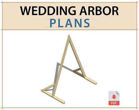 Triangle Wedding Arbor DIY Plans PDF