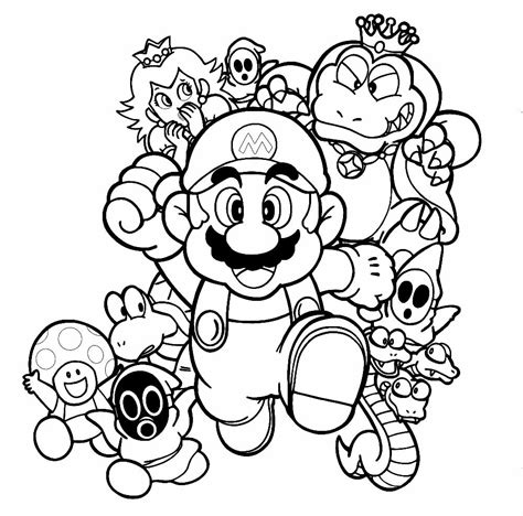 Desenhos De Mario Bros Para Imprimir E Colorir Pop Lembrancinhas