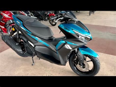 Yamaha Nvx V Aerox Std Cyan Youtube