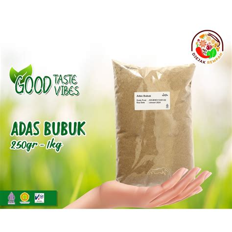 Jual Adas Bubuk Manis Sweat Fannel Powder Kemasan 250 Gr 1 Kg