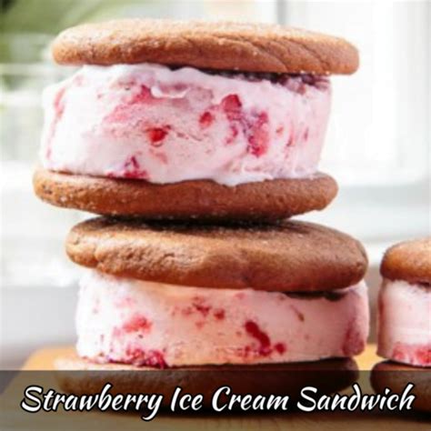 Strawberry Ice Cream Sandwich How To Make Strawberry Ice Cream