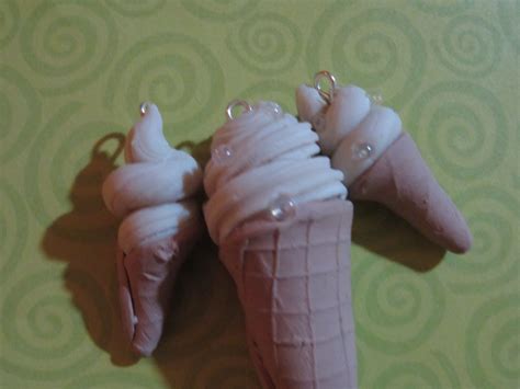 Polymer Clay Vinilla Ice Cream Fab Ice Cream Polymer Clay Ice Cream