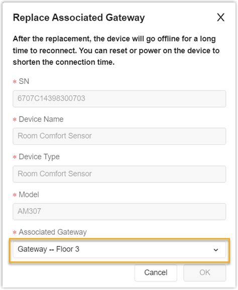 Replace Sensors Associated Gateways Yeastar Workplace Help