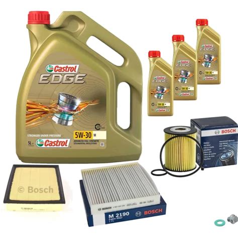 BOSCH INSPECTION SET 8 L Castrol Edge 5W 30 M Pour Toyota De Land