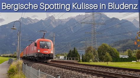 Bergische Filmkulisse in Bludenz mit ÖBB Taurus 2068 Railjet und mehr