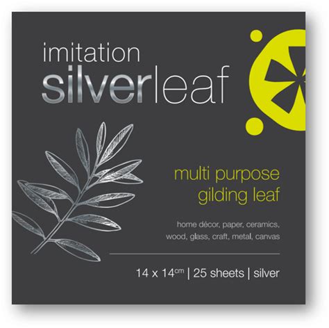 Imitation Silver Leaf Prime Art Crafty Arts