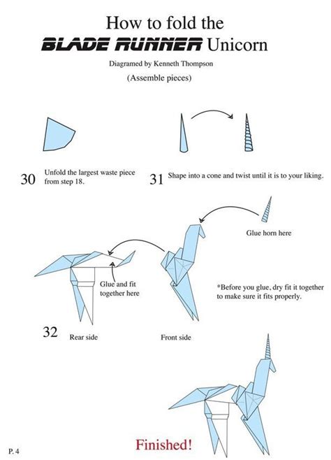 Blade Runner Unicorn How-To : origami