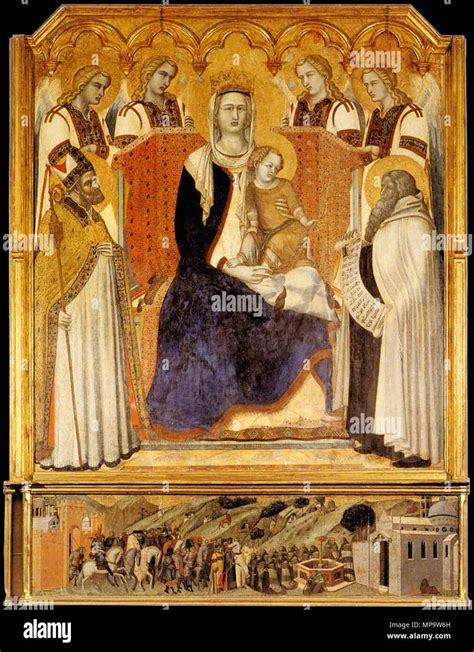 Madonna With Child By Pietro Lorenzetti Siena Pinacoteca Pietro