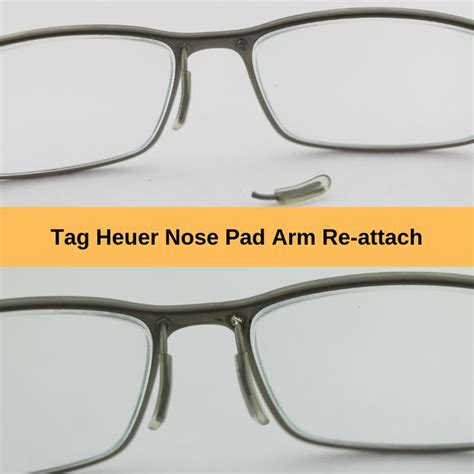 how to fix nose piece on glasses