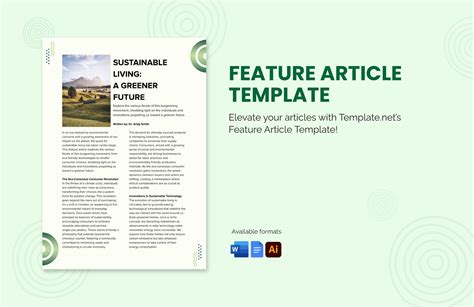 Feature Article Template in Word, PDF, Illustrator - Download ...