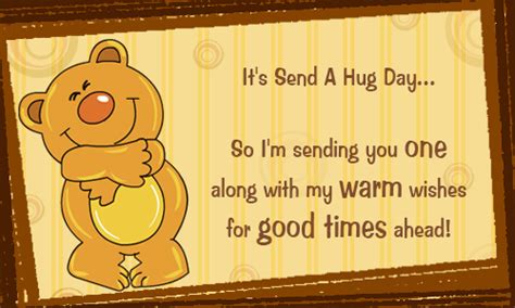 A Hug For Good Times Free Warm Hugs Ecards Greeting Cards 123