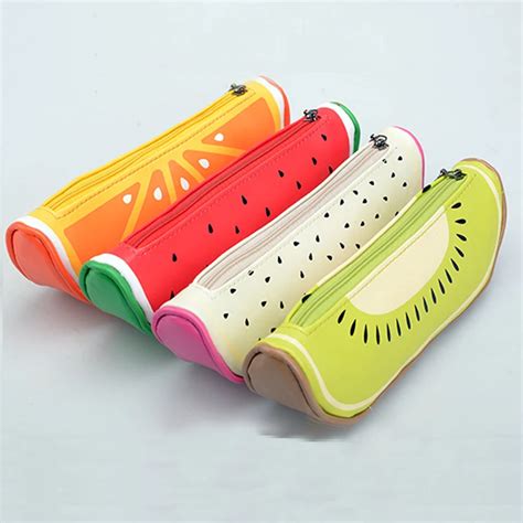 New School Pencil cases for Girls or boys PU leather Cute pencil bag for school Stationery ...