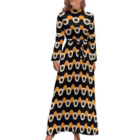 70S Modern Art Print Dress Retro Color Blocks Aesthetic Beach Dresses