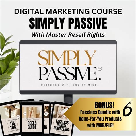 Simply Passive Digital Marketing Course Master Resell Rights Digital Marketing Guides With Mrr