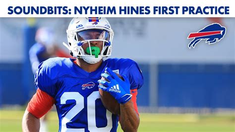 Nyheim Hines First Practice As A Buffalo Bill Youtube