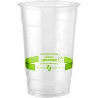 World Centric 9Q 24 Oz PLA Plastic Compostable Cold Cup Dome Lid With