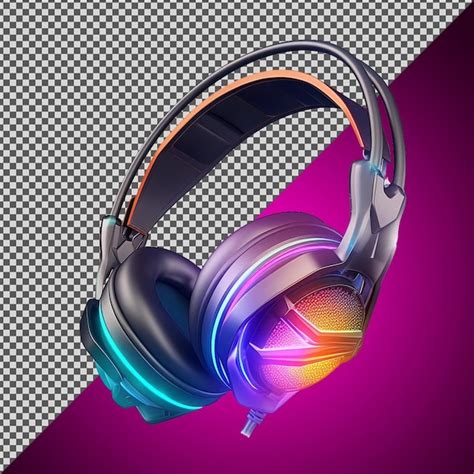 Premium PSD Png Psd Beautiful Gaming Headphones Isolated On A