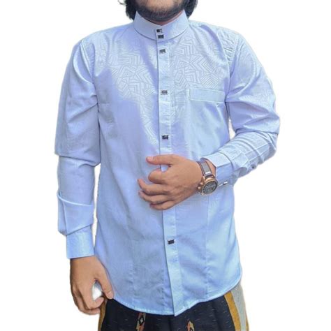 Jual Baju Koko Kemeja Koko Pria Kasual Lengan Panjang Terbaru Kemko