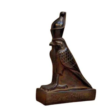 RARE ANCIENT EGYPTIAN Falcon Bird God Horus Statue large heavy marble ...