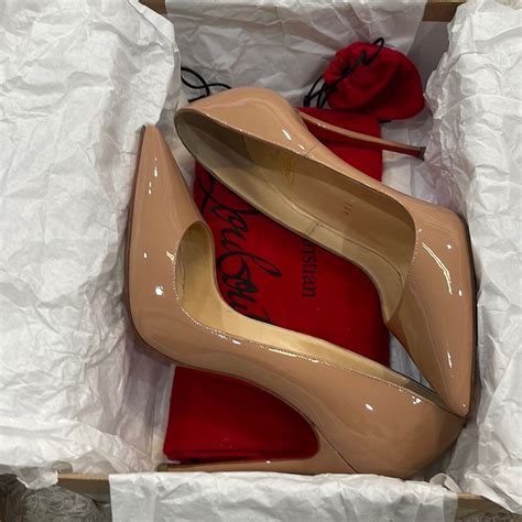 Christian Louboutin So Kate Nude Patent Size Gem