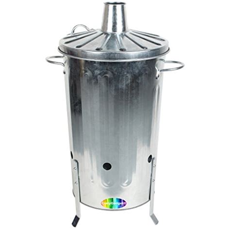 Crazygadget Small Medium Large Extra Large Galvanised Metal Incinerator