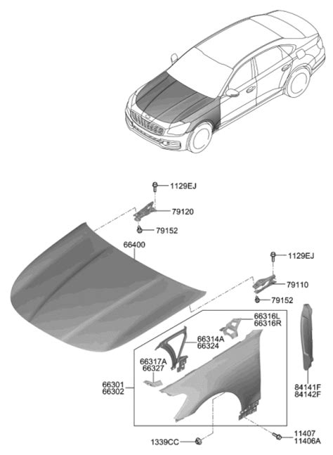 J Genuine Kia Panel Assembly Hood