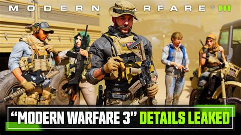 Modern Warfare 3 Details Just Leaked Yes You Read That Right COD