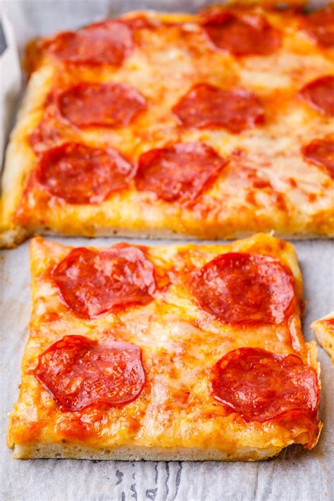 Easy Homemade Sheet Pan Pepperoni Pizza (Try this!) - Miss Wish