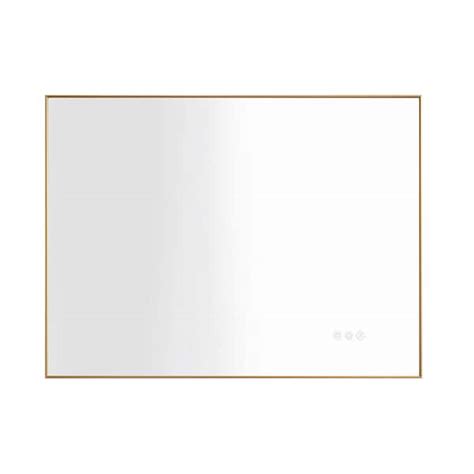 Andrea In W X In H Large Rectangular Metal Framed Dimmable