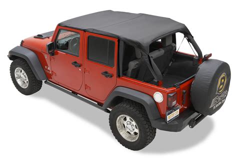 Bestop Cable Style Safari Bikini Top For 10 18 Jeep Wrangler Unlimited