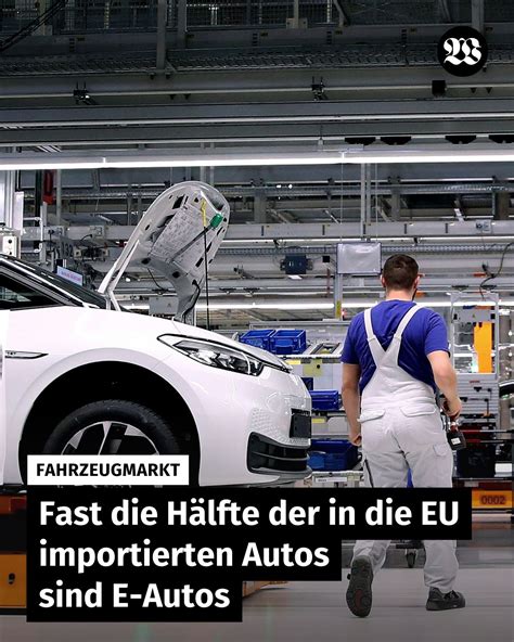 2022 waren 42 Prozent aller in die EU eingeführten Autos Elektro- oder