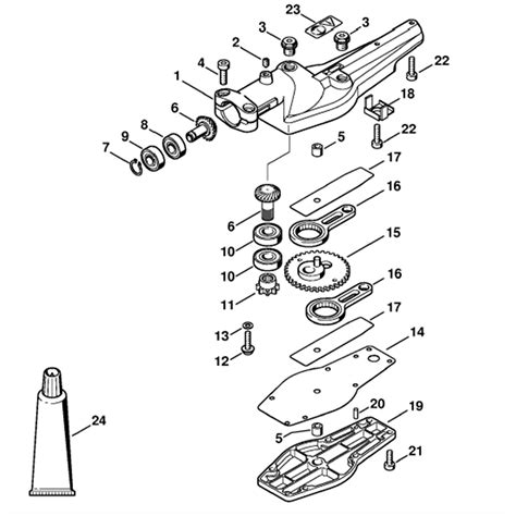 Stihl HL 100 K Z Long Reach Hedgetrimmer HL100K Z Parts Diagram Gear