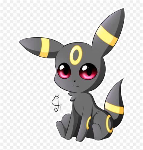 Umbreon Drawing Cute - Easy Cute Umbreon Drawing, HD Png Download - vhv