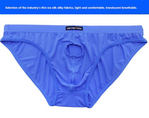 Men Sexy Front Hole Open Comfortable Cozy Bikini Briefs Underwear Lot EBay