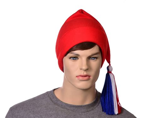 Red Phrygian Cap Liberty Hat Fleece Red White Blue Tassel Etsy Australia