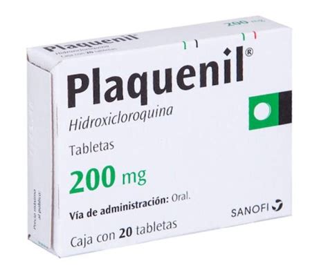 Plaquenil 200mg 20tabletas Hidroxicloroquina Sanofi Undefined