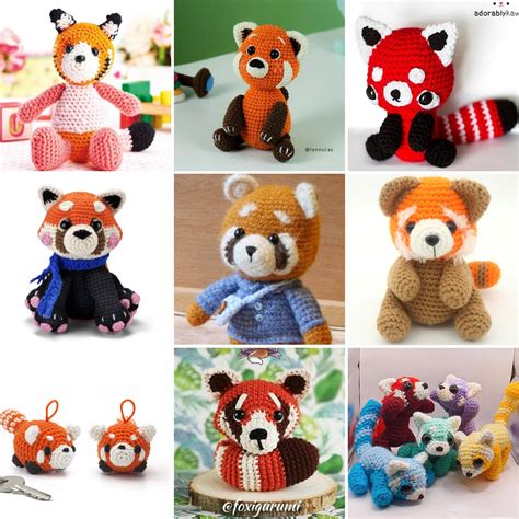 9 Cutest Red Panda Free Crochet Patterns (beginner friendly) - Little ...