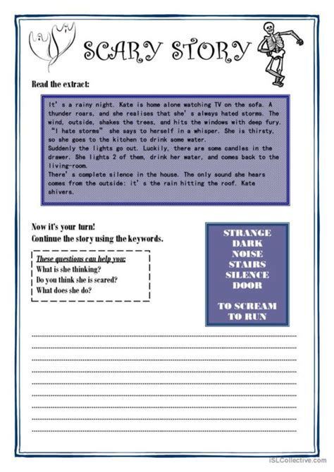 Scary English Esl Worksheets Pdf Doc