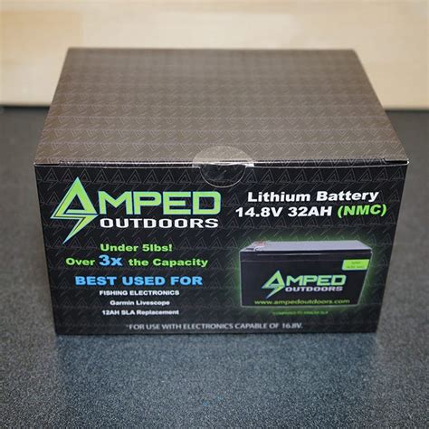 Amped Outdoors 32ah Lithium Battery Deep V Rigging Company