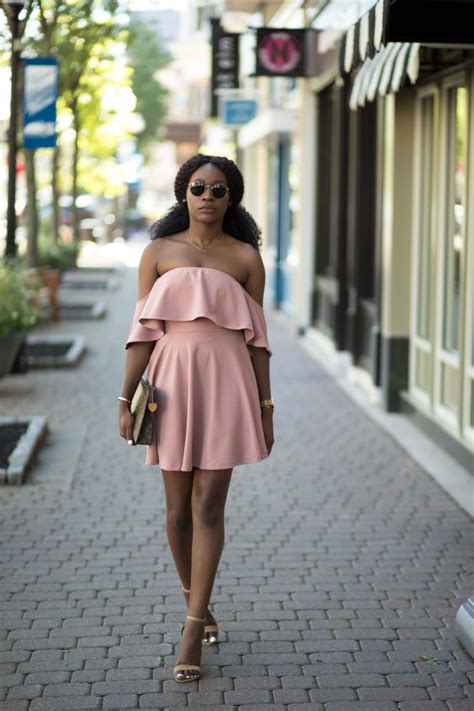 Blush Pink Off The Shoulder Dress Yours Truly Yinka Pink Dress